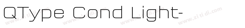 QType Cond Light字体转换